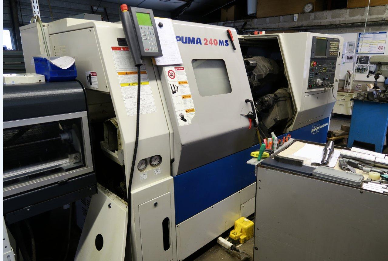 Tour CN DAEWOO Type PUMA 240 MSB avec bi-broche